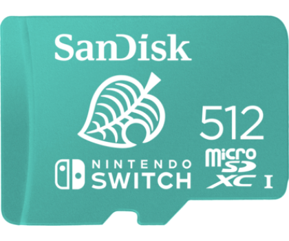 Karta pamięci Sandisk 512GB microSDXC 100MB/s A1 V30 Nintendo Switch